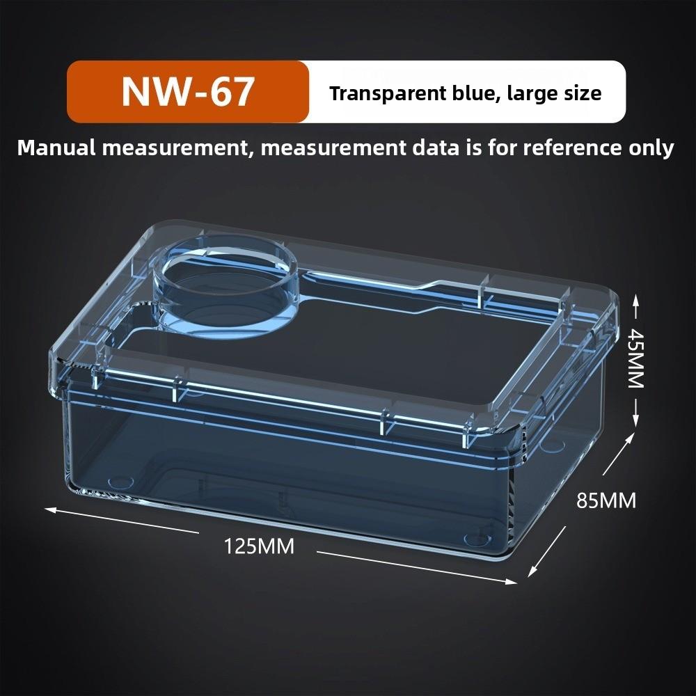 Reptile Lizards Geckos Feeding Bowls Prevent Tenebrio Molitor and Blaptica Dubia Anti Overturning Trough Feeder Transparent