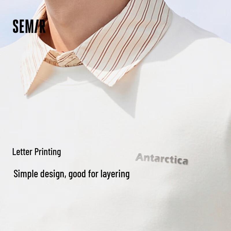 

Semir Men s Thermal Letter Print Long Sleeve T-Shirt XXL