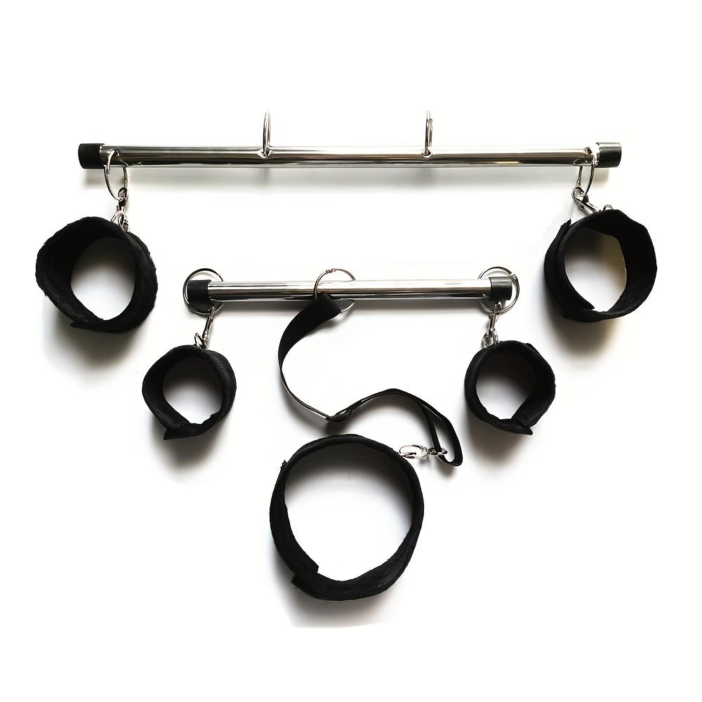 Zestaw do bondage BDSM: Zestaw rozporowych kajdanek, kajdanek na kostki i pasów fetyszowych - idealny dla seksownych i wyuzdanych par!