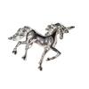 Retro Zodiac Galloping Horse Brooch: Three-Color Enamel Pin Accessory for Men