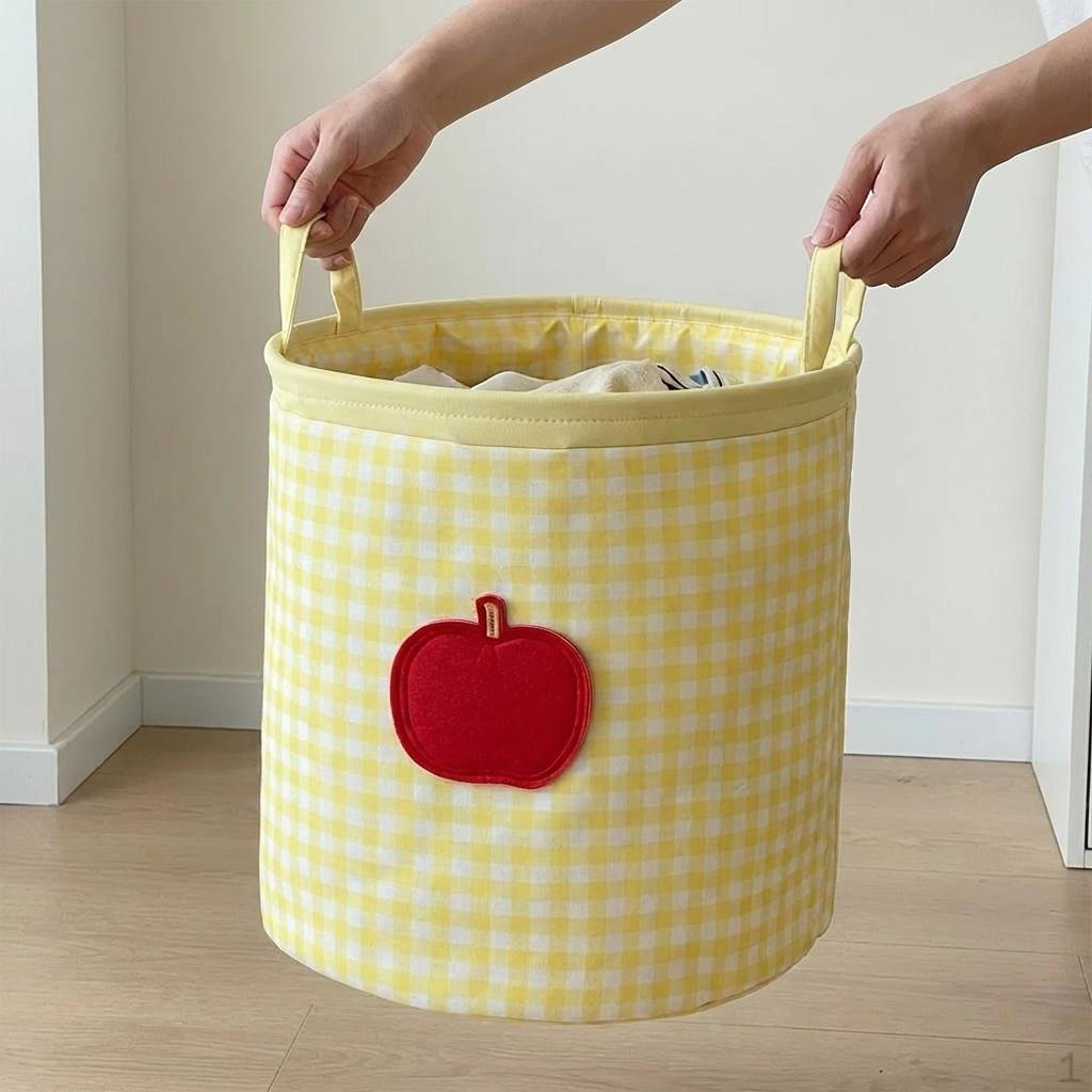 Toys Clothes Organizer with Easy Carry Handles Washing Bin for Bedroom Hotel Blue A