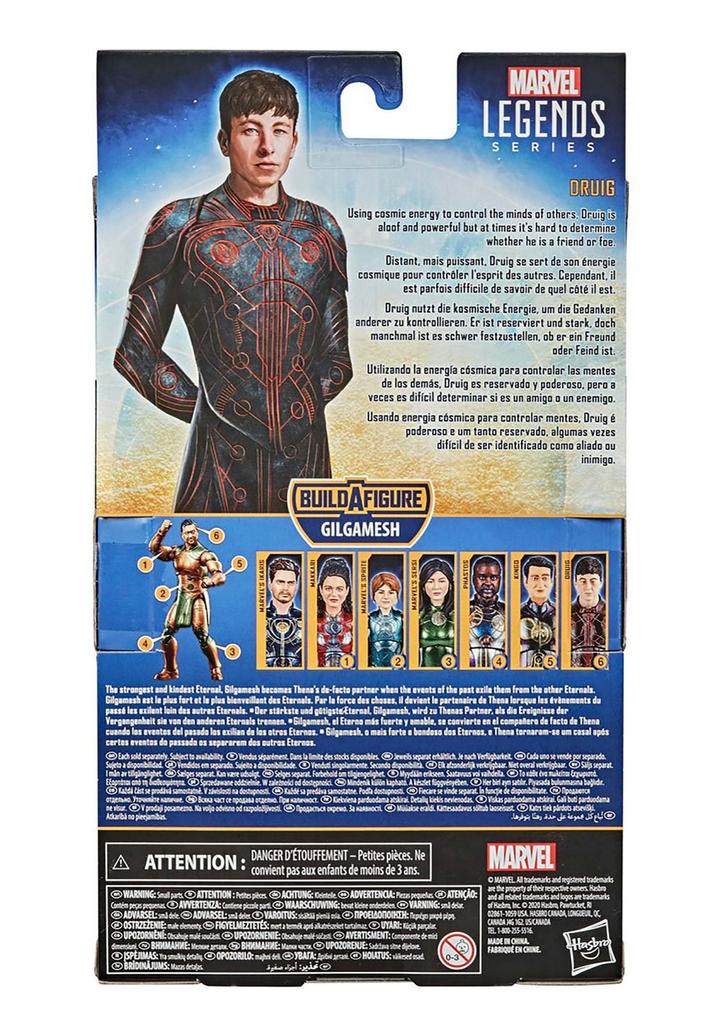 Hasbro Marvel Legends Series Action Figure with Parts Eternals/Druig 6-inch E9535, Authentic, Build-a-Figure