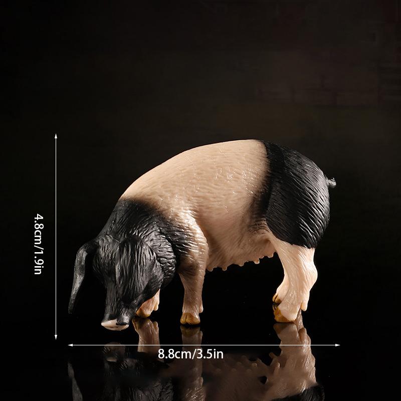 Realistic Animal Model Simulated Poultry Figurines Miniatures Mini Farm Dog Duck Cock Models Ornaments For Children Kids Gifts