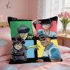GGorillaz Band Anime Cushion Cover Square Short Plush Pillow Case Living Room Sofa Home Decor Funda X