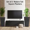 22 Inch Tall Planter Set of 2, Large Taper Planter for Outdoor Indoor Garden Patio Front Door