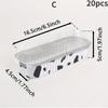 Rectangular Disposable Baking Pan Muffin Jar Brownie Dish Mold Bread Muffin Container for Lifting Tassel Cake Pudding Egg Tart