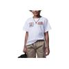 Letter Logo Print Loose Round Neck Short Sleeve T-Shirt Kids Tops White FQ0440-100