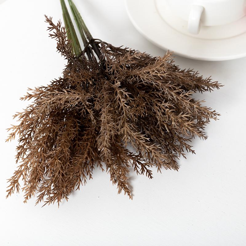 Plastic Wheat Grass Artificial Plants Bouquet DIY Flower Arrangement Decoration Scrapbooking Handcraft Accessories Fake Flowers