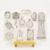 Vintage Clock Transparent Clear Silicone Stamp/Seal For DIY Scrapbooking/photo Album Decorative Clear Stamp Sheets