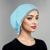 New Modal Rhinestone Band Muslim Turban Hat Inner Hijab Caps Islamic Underscarf Bonnet India Hats Female Headwrap Turbante Mujer