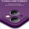 Dark Purple For iPhone 16 Liquid Silicone Phone Case 11 12 13 14 15 Pro Max Mini X XS XR 7 8 14 15 16 Plus Full Protection case