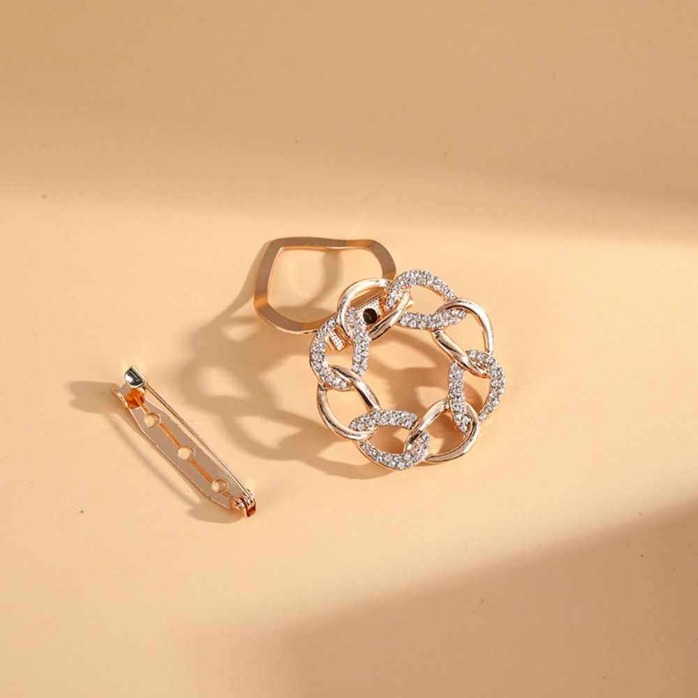 Blumen Perlen Kristall Schalclip Koreanischer Stil Brosche Trendig Party