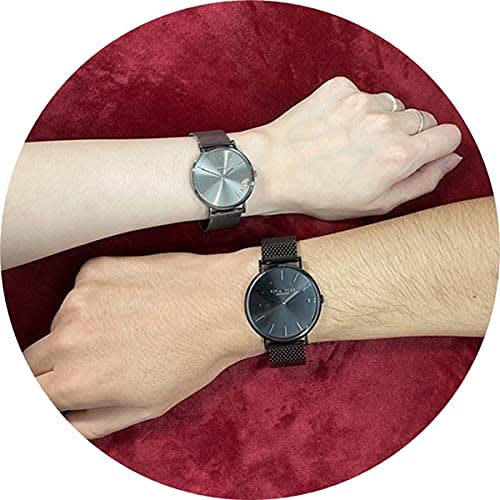 Coach Storage Box Pair Watch Black Gunmetal 1460214814503127 Watch