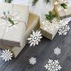 18pcs Snowflakes-Christmas Tree Decorations, Snowflake Ornaments for Tree, Plastic Glitter White Snow Flakes Ornaments