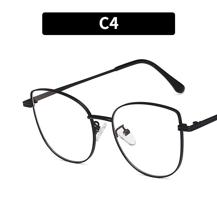 Damenbrille, Katzenaugen-Metallbrille.