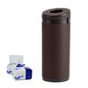 TVETE Car Tissue Cylindrical Tissue PU Waterproof Tissue with Escape Hammer Easy Tissue Car Interior Tissue Home Car Universal Car Accessory Case,