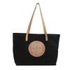 Trendy Canvas Tote Bag For Women Spacious Stylish Commuter Handbag With Dual Straps