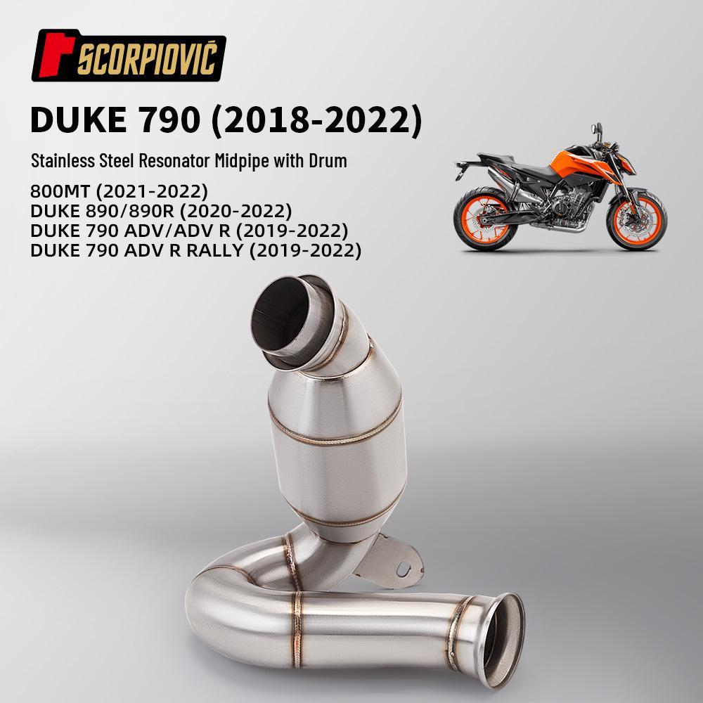 Exhaust Pipe Mod for Duke790/890, 790ADV, CFMOTO 800