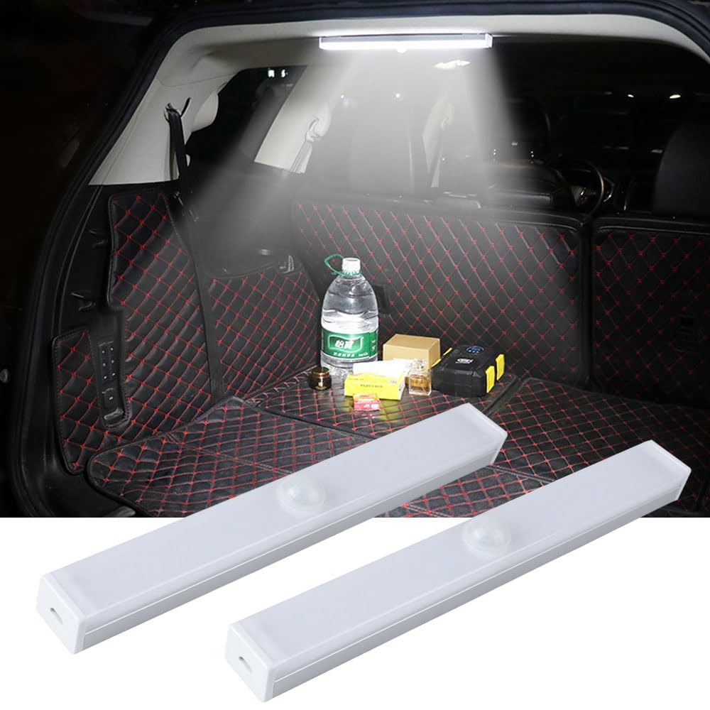 SEKIDAR Car Interior Car Roof Compact and Lightweight LED Sensor Bar Rechargeable Cabinet Suction No Wiring Universal Car Lighting for Indoor and