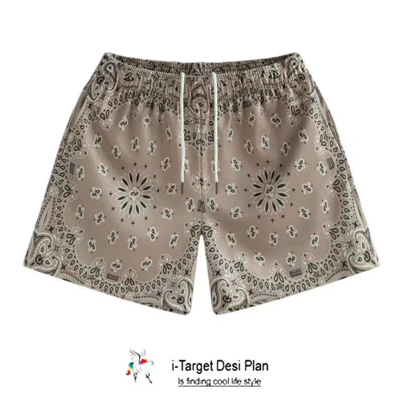 Unisex American Basketball Shorts: Casual, Trendy, Breathable Sports & Beach Five-Point Pants