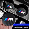 2 Pezzi Tappetini Antiscivolo per Portabicchieri Auto Per BMW Serie 1 3 5 7 M Performance X1 X3 X4 X5 F10 F15 F16 F20 F30 M3 M4 E34 E46 jbvr38