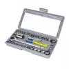 40 Piece 1/4-inch 3/8-Inch Drive Mechanics Tool Set With SAE And Metric Socket Set, 72 Tooth Seal-Head Ratchet, Automotive Tool Kit, Including Case