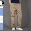 PLAYBOY Men's Summer Breathable Loose Straight Casual Pants