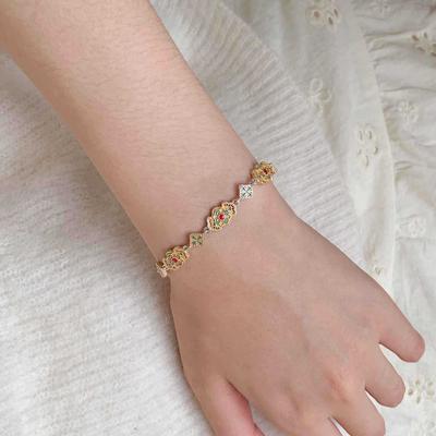 Butterfly Flower Bracelet Niche New Chinese Court Style Design Versatile, Simple and Fresh for Girlfriend