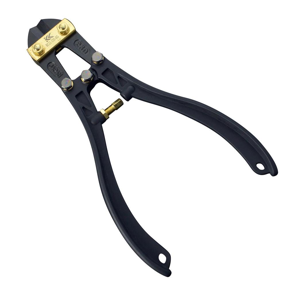 Fujiya Aluminum Bolt Cutter, Black and Gold, 236mm, BC11-230-BG