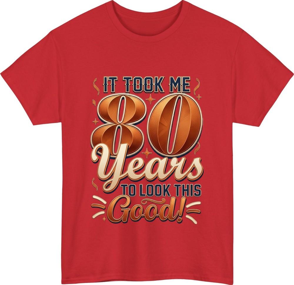 80Th birthday vintage tshirt retro 80 years birthday celebration party gift top S