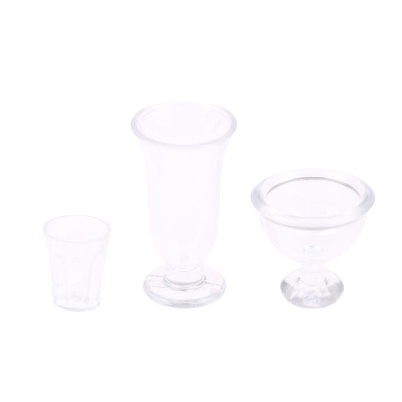 17pcs/lot Plate Cup Dish Bowl Tableware Set Dollhouse Miniature Toy Doll Food Kitchen Living Room Accessories 1:12 Scale