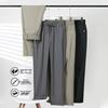 Romon Men's Ice Silk Stretch Straight Casual Pants