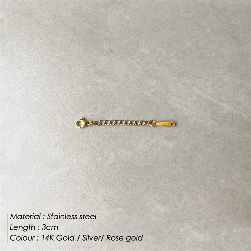 EManco HOT Stainless Steel Extender Chain Lobster Clasps Tags Connector DIY Jewelry Making Findings Bracelet Necklace Anklet