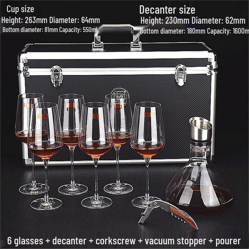 LISM Handcrafted 10-Piece Wine Goblet Gift Set
