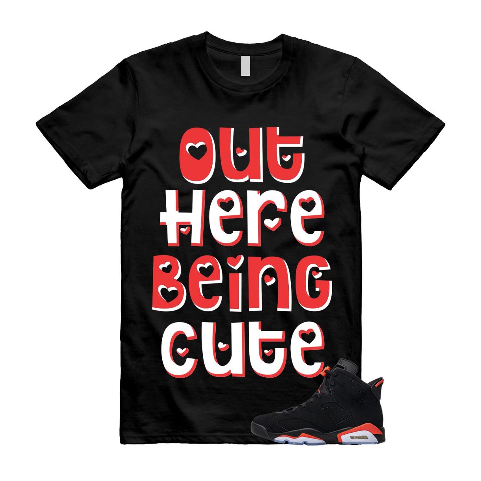6 Infrared Salesman Black Red T Shirt Match OHBC 2XL