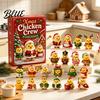 Cute Animal Figures 2026 Christmas Chick Advent Calendar 24 Day Countdown Box with Xmas Party Favors Acrylic Ornaments Festive Tree Hanging