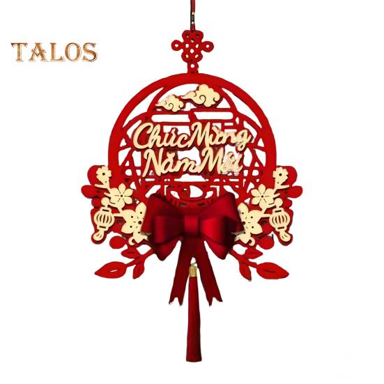 

2025 Вьетнамский новогодний орнамент китайский весенний фестиваль красное подвесное украшение для гостиной спальни дверь домашний декор A