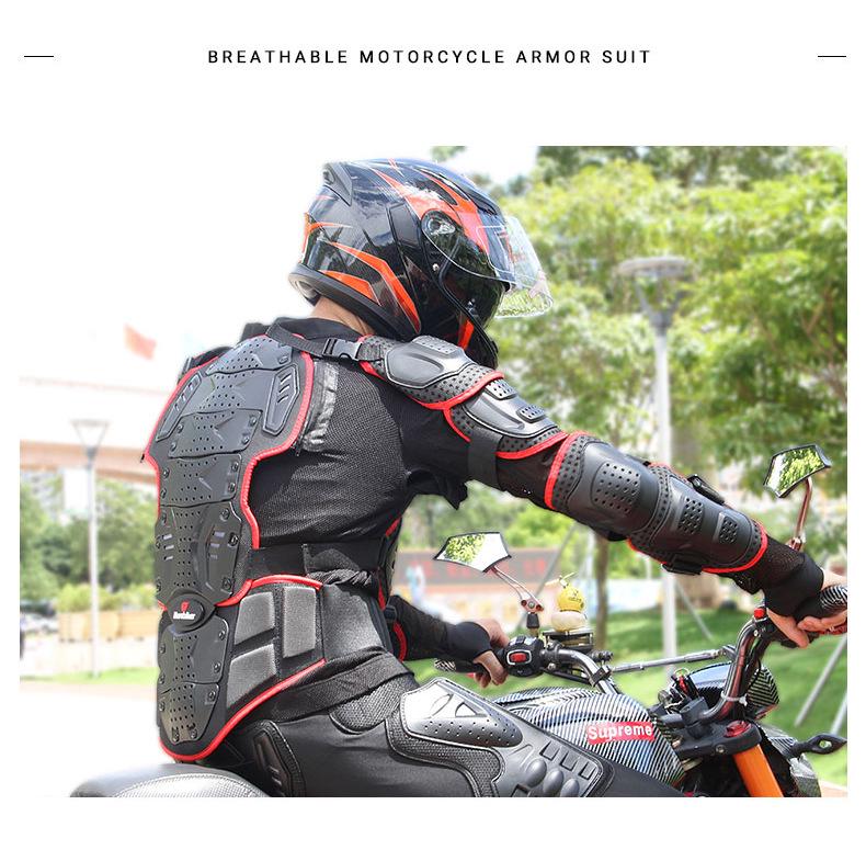Motorcycle Off-Road Protective Armor: Leg Guards, Elbow Pads, Chest & Neck Protector