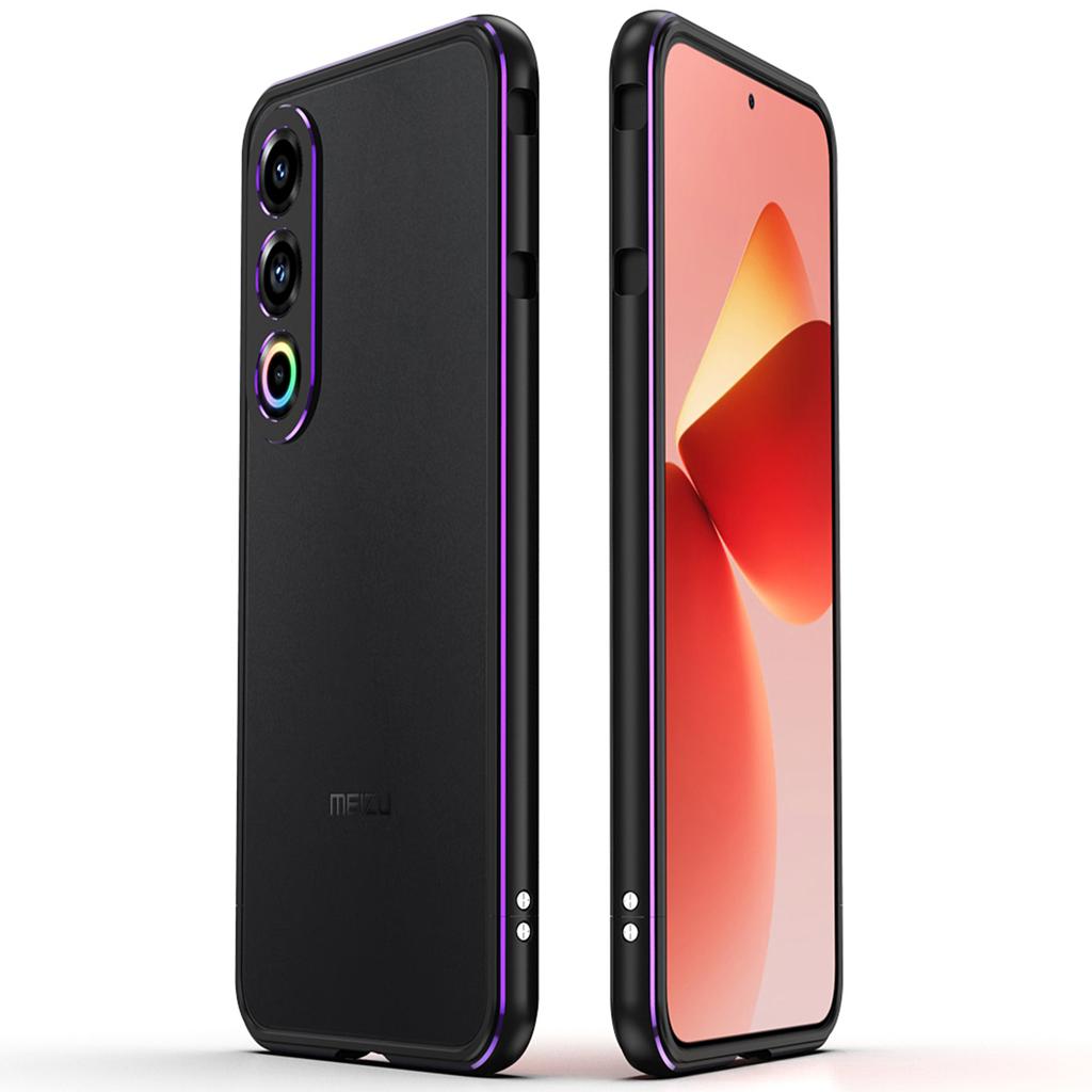 For Meizu 21 Bumper Case Metal Frame Phone Cover with Camera Lens Guard