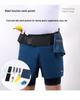 Men's Quick-Dry Breathable Outdoor Running Shorts with Multifunctional Pockets, Loose Fit, Anti-Exposure Design