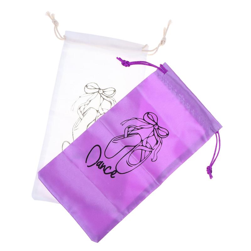 Dance Shoes Storage Bag Portable Dance Shoes Organizer Handbag Pouches Satin Dance Shoes Hanging Multifunctional Storage Bag