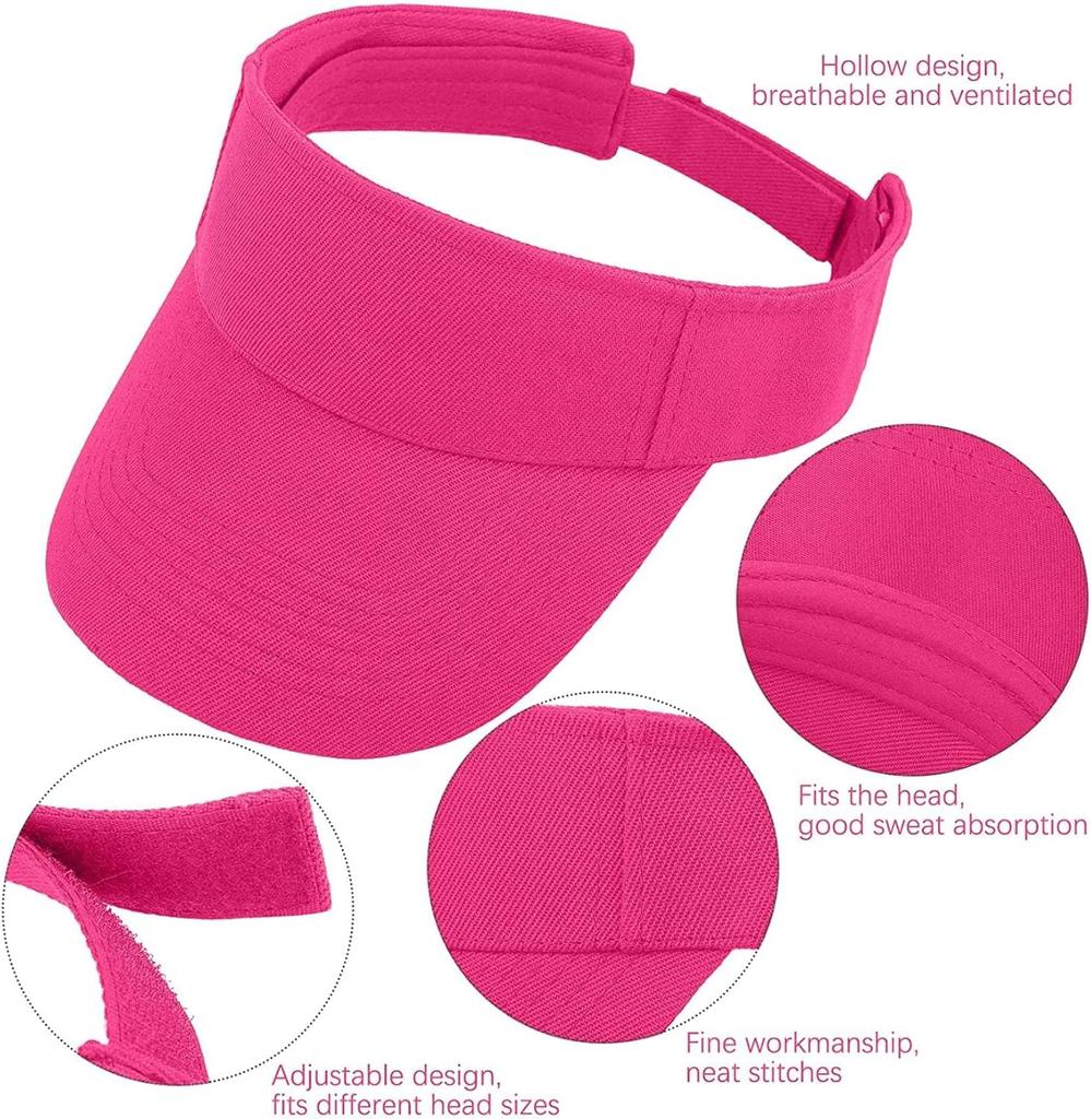 Visors For Women Sun Visor Hat Beach Hats Sports Outdoor Uv Protection Men Golf Tennis Visor