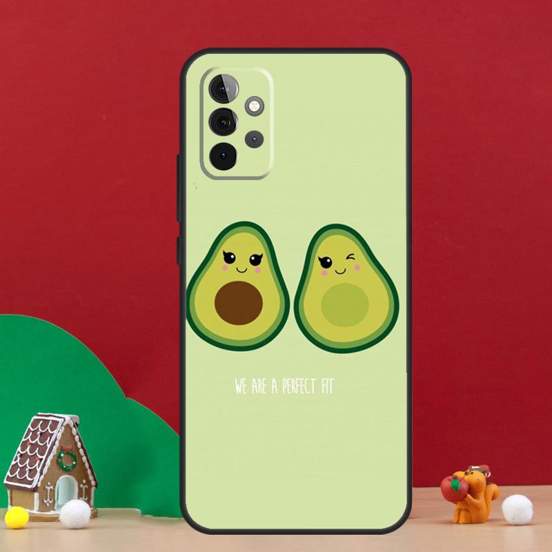 Avocado Pattern Case For Samsung Galaxy A54 A06 A16 A26 A36 A56 A53 A32 A52 A33 A13 A55 A35 A15 A14 A34 A17
