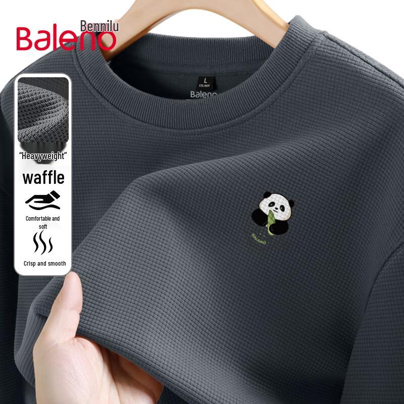 

Baleno Men s Panda Waffle Knit Long-Sleeve Sweatshirt L