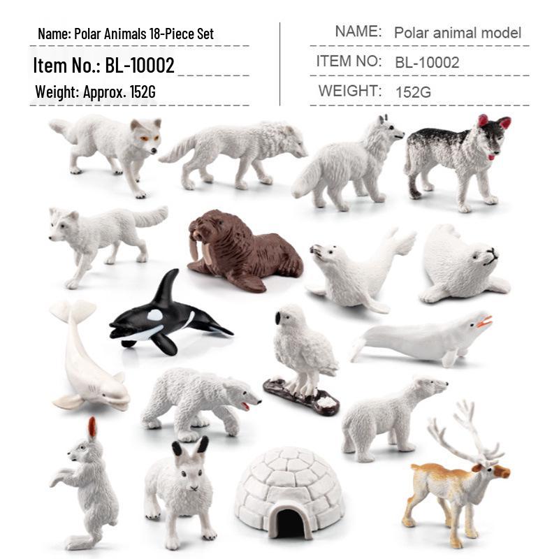 Cross-Border Farm Animal Miniature Model Set: Chickens, Ducks, Geese, Cows, and More