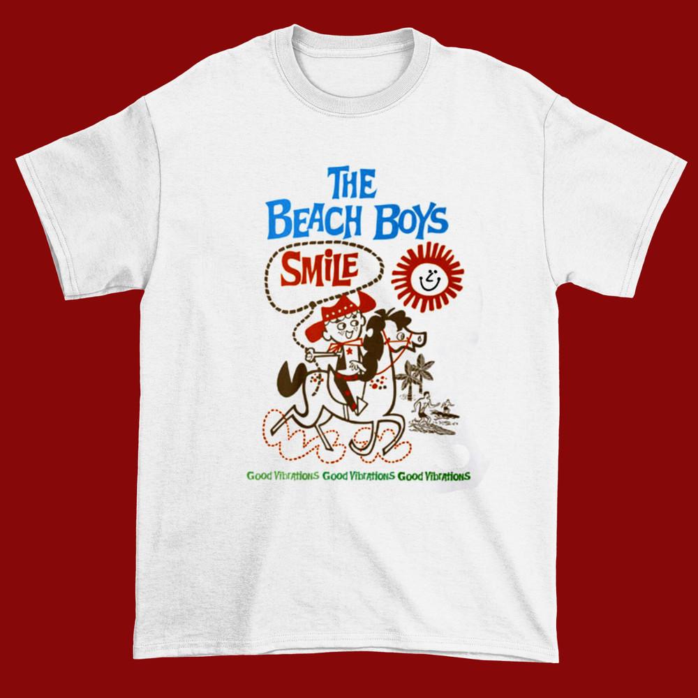 New The Beach Boys Smile  Live Drawing White unisex D937 Unisex T-Shirt XXXXL