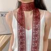 Women Lace Tassel Narrow Scarf Y2k Long Ribbon Spring Summer New Wrist Headbands Belt Evening Party Scarf Decor