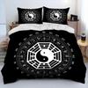 Комплект постельного белья с 3D китайским рисунком Тайцзи-багуа Инь-Ян, пододеяльник, наволочка, комплект постельного белья размера «king-size» для взрослых мальчиков