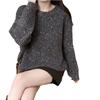 Autumn and Winter Rainbow Soft Waxy Milk Top Gentle Color Point Loose Versatile Women's Knitted Sweater Lazy Wind Sweater Tide