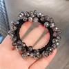 Korean Crystal Hair Tie: High Elasticity Ponytail & Bun Accessory for Women